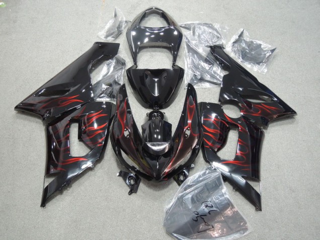 ZX6R 2005-2006 - Noir Rouge Flamme ZX6R 2005-2006 - Noir Rouge Flamme