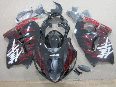 GSXR 1300 Hayabusa 1996-2007 - Noir Rouge Flamme