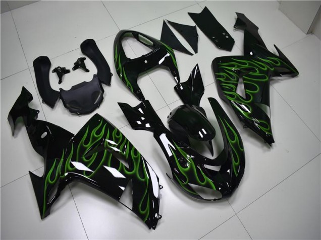 ZX10R 2006-2007 - Noir Vert Flamme ZX10R 2006-2007 - Noir Vert Flamme