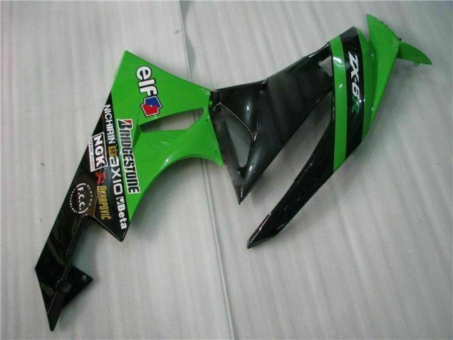 ZX6R 2009-2012 - Noir Vert ZX6R 2009-2012 - Noir Vert