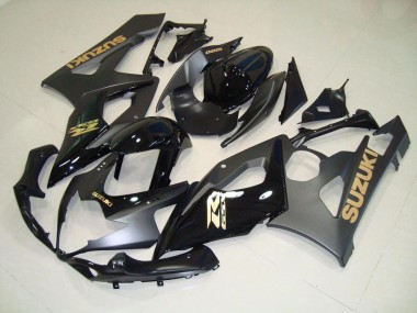 GSXR 1000 K5 2005-2006 - Noir avec Or Décalque