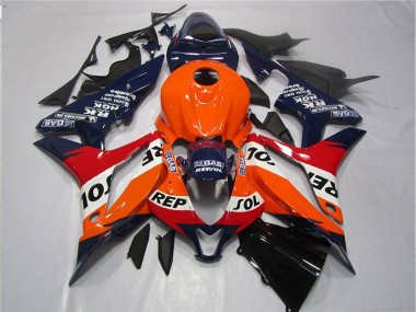 CBR 600 RR 2007-2008 - Orange Bleu Noir Repsol