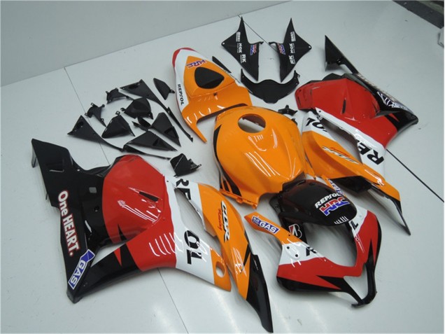 CBR 600 RR 2009-2012 - Orange Rouge Noir Repsol CBR 600 RR 2009-2012 - Orange Rouge Noir Repsol