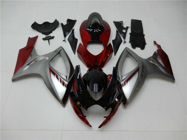 GSXR 600 / 750 K6 2006-2007 - Rouge Argent GSXR 600 / 750 K6 2006-2007 - Rouge Argent