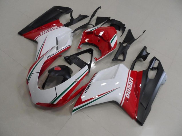 Ducati 848 1098 1198 2007-2014 - Rouge Blanc