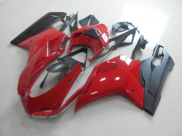 Ducati 848 1098 1198 2007-2014 - Rouge Noir Ducati 848 1098 1198 2007-2014 - Rouge Noir