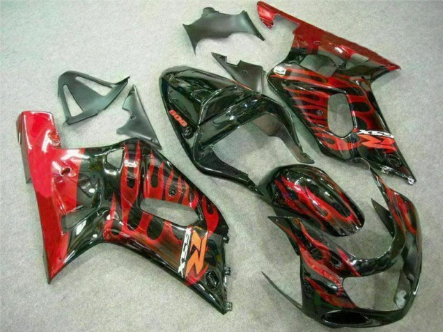 GSXR 600 / 750 K1 K2 K3 2001-2003 - Rouge Noir GSXR 600 / 750 K1 K2 K3 2001-2003 - Rouge Noir