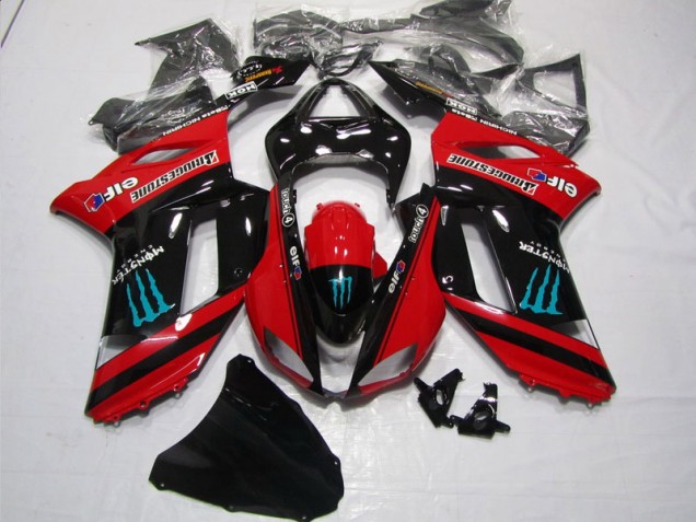 ZX6R 2007-2008 - Rouge Noir Monster