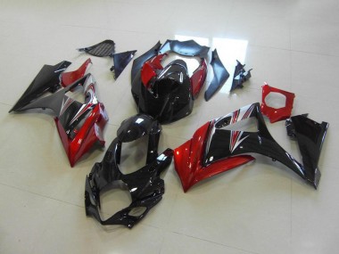 GSXR 1000 K7 2007-2008 - Rouge Noir No Décalque