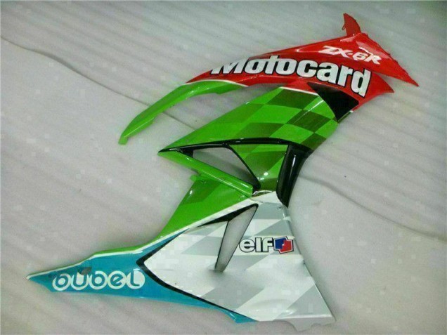ZX6R 2009-2012 - Rouge Vert Motocard ZX6R 2009-2012 - Rouge Vert Motocard