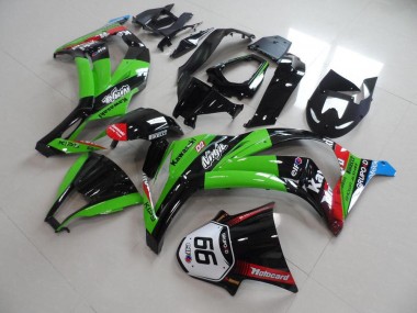 ZX10R 2011-2015 - Vert Noir avec Number 66