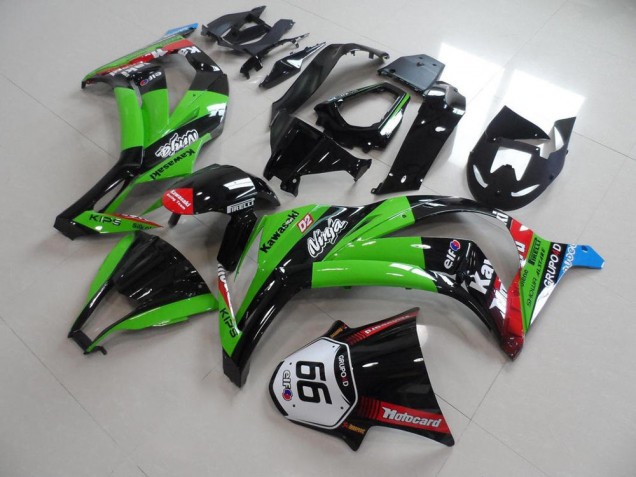 ZX10R 2011-2015 - Vert Noir avec Number 66 ZX10R 2011-2015 - Vert Noir avec Number 66